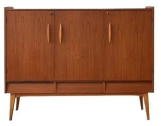 DSeenLeap Aparador Retro de Madera de Cerezo Muebles de Almacenamiento para Comedor Gabinete de Almacenamiento para baño Gabinete de despensa de Cocina Aparador de Comedor (Un Color 150x40x113cm)