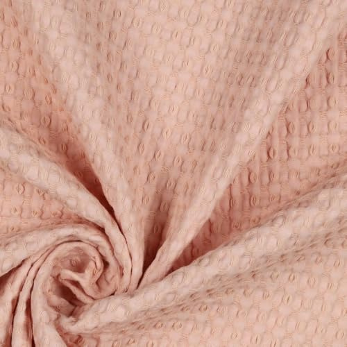 Stoff | Waffelpique | Soft Waffel | Waffelstoff | Ökotex | ab 50x150cm Meterware (light pink)
