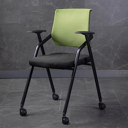 Ergonomischer Bürostuhl mit Rollen, Konferenzstühle, Klappsessel für Zuhause, Schule, Trainingsraum, Wartezimmer, Netz-Stapelstuhl