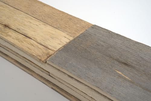 3D Altholz Wandverkleidung Holzbretter Holzbohlen Naturholz Mix Variable Größen (3, L)