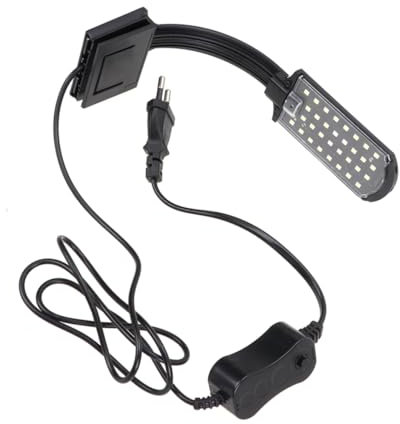 BESPORTBLE Aquarienleuchte zum Aufstecken aquariumleuchten led Aquarienlampe LED LED-Aquariumlampe Aquarium licht Aquarium Lampe Black