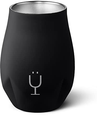 BrüMate NOS'R, Double-Wall Stainless Steel Whiskey Nosing Glass - 7 Oz (Matte Black)