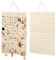 YZROHYI Organisateur Bijoux Suspendu 57cmx35cm,Rangement Boucle D'Oreille Murale,Presentoir Bijoux,Portant Boucles D'Oreilles Mural,Support pour Boucles D'Oreilles à Suspendre pour Colliers Bagues