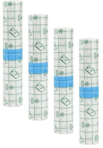 LIANRISES 4 Stück 15cm x 1m Tattoo Folie Heilung Second Skin, Wasserdichte Pflaster Wasserfest Frisches, Transparenz, für Schwimmen, Duschen, Wunden