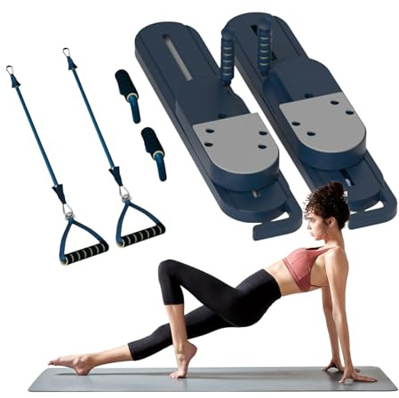 Pilates-Reformer-Board, geteiltes Pilate-Board – Multifunktions-Fitnessgerät für Innenbeine, Arme, Rumpfkrafttraining, Sport, Reisen, Fitnessstudio, Yoga, Senior
