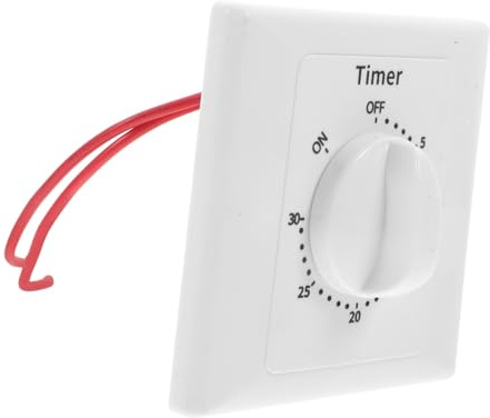 SEWOART Interrupteur De Minuterie Compte à Rebours Interrupteur Temporisé Pour Salle De Bain Moteur Et Ventilateur Contrôle Automatique Avec Fonction De Retard