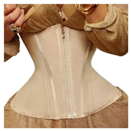 BDXMKS Fajas Reductoras Mujer Corsé Moldeador de Cintura for Mujer, Chaleco con Cremallera y Control de Abdomen, Faja Moldeadora, cinturón Adelgazante, Faja Deportiva(Beige,XS)