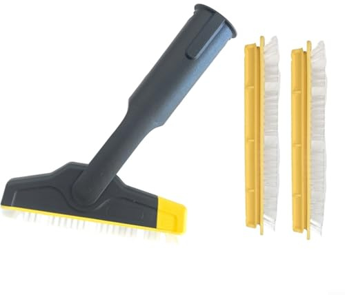 Glewi Set di spazzole per malta grande e striscia di ricambio per Karcher SC1 SC2 SC3 SC4 SC5 per pulitori a vapore EasyFix Deluxe