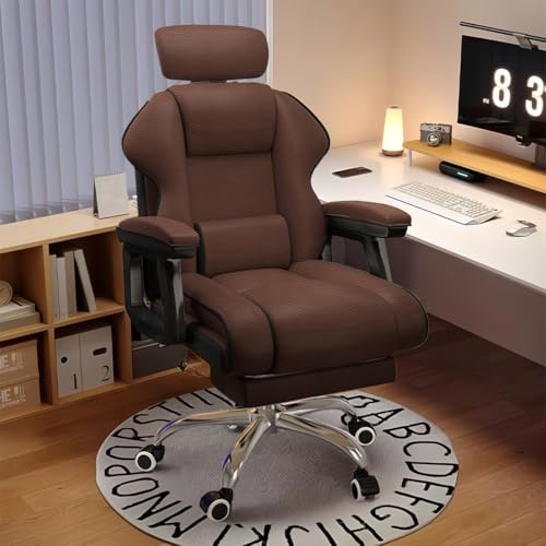 WXJHL Chefsessel, Gaming-Sessel mit hoher Rückenlehne und Fußstütze, ergonomischer Bürostuhl mit Lendenwirbelstütze, geeignet für den Einsatz im Büro und zu Hause.