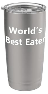 Il miglior mangiatore del mondo Bicchiere termico in acciaio inox doppia parete