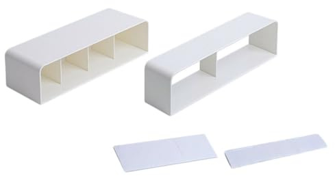 LAPYAPPE Soporte Adhesivo sin Necesidad de Taladro para Paraguas de Pared Blanco Diseño en ABS de 4 Orificios Organizador Portátil para Sombrillas y Bastones