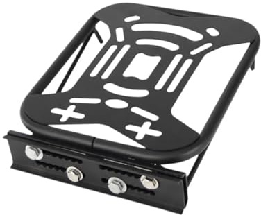 Support Bakre ställ Motorcykel Bakre Bagagehållare Monteringsfäste Förlängningsfäste Reparation Del Metall(Black)