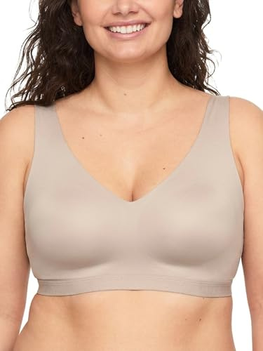 Warner's womens Cloud 9 Super Soft, Smooth Invisible Look Wireless Lightly Lined Comfort Rm1041a T Shirt Bra, Butterscotch, Large US
