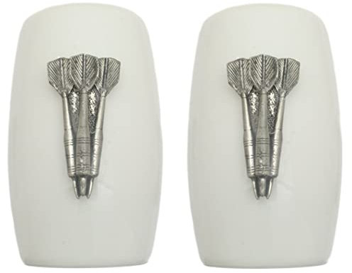 Darts China Salt and Pepper Shakers Cruet Set Modern White CSP 99