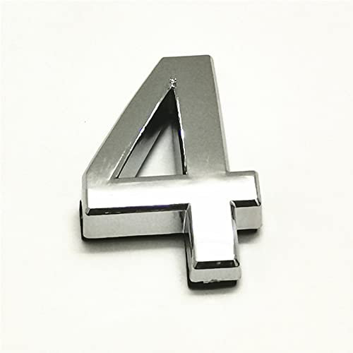 35mm 3D Auto Adhésif Plaque de Maison Numéros 0-9 Argent Numéro d'adresse Chiffre Électrolytique Porte Signe Arrière 3M Colle Autocollant Mural pour Famille Hôtel Appartement Rue, elpruperif (4)