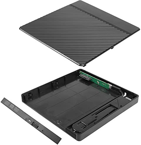 YAODHAOD Boîtier de Lecteur CD, Lecteur DVD Externe Obtenu par l'ajout d'un Lecteur Optique, boîtier de Montage CD - ROM ((USB 3.0 9,5 mm)