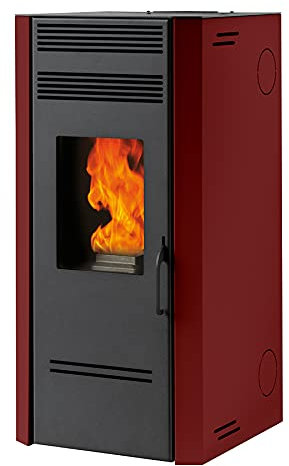 Generico Estufa de Pellets BioG100 9,5 kW con Salida de Humos Múltiple