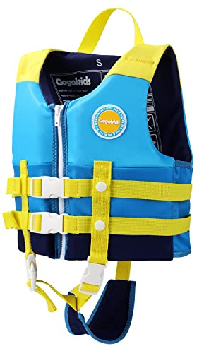 Gogokids Kinder Schwimmweste Schwimmjacke - Kleinkind Schwimmwesten Schwimmen Jacke Bouyancy Bademode Schwimmanzug Neopren Weste Schwimmjacke Kind für das Alter 2-9 Jahre/15-35 kg Jung & Mädchen