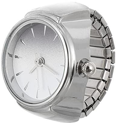 UKCOCO Ringuhr Für Mädchen Generische Ring-Herz-Dekoration Geschenke Für Männer Freizeituhr Fingeruhr Runde Ringuhr Zinklegierung Miss-Geburtstagsgeschenk Runde Goldene