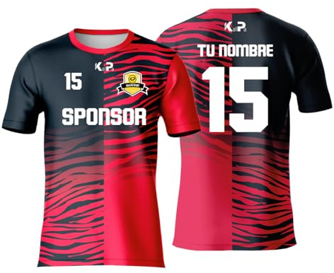 KALLPA Equipación Deportiva de fútbol Personalizada. Unisex niños y Adultos. Personaliza con tu Nombre, Escudo y número. Diferentes Modelos y Colores