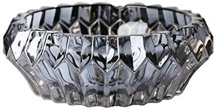 Aschenbecher Kristallglas-Aschenbecher for den Außenbereich werden for die Desktop-Dekoration im Home-Office verwendet, runde Aschenbecher sind exquisite dekorative Kunsthandwerke, moderne Aschenbeche