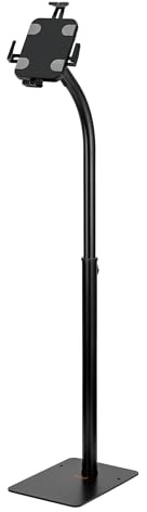 my wall HT39L Support universel pour tablette avec protection antivol - Support de sol pour tablette iPad - Point d'information pour stand d'exposition et zone d'attente - Réglable en hauteur - Charge