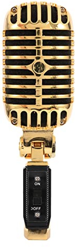 CENMEN Microfono professionale cablato vintage con microfono vocale dinamico per karaoke dal ()