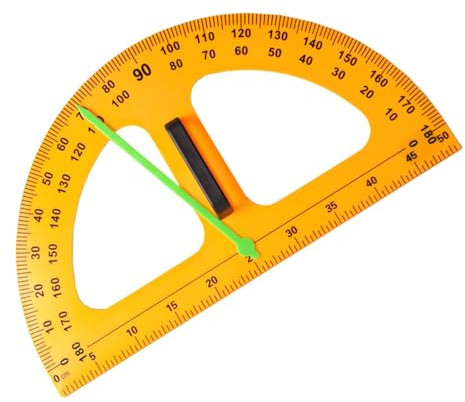Großer Winkelmesser für Lehrer, Kreidetafeln, Geometrie-Messwerkzeug, großes digitales Design, Mathematikunterricht, Kompass, Winkelmesser für Ingenieure, trocken abwischbar, multifunktional