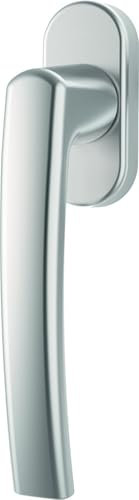 Roto Poignée de fenêtre Line argent naturel avec vis Tige carrée 7 x 37 mm