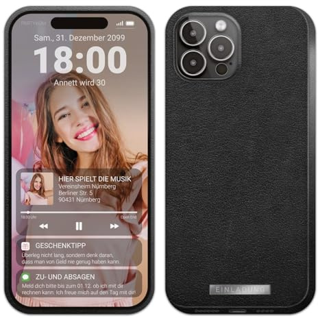 Kartenmachen.de Personalisierte Einladungskarten zum Geburtstag im Smartphone Homescreen Design, ab 10 bis 100 Stück selbst gestalten, mit eigenem Foto