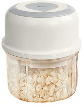 TUKRPQMRI Hachoir à ail électrique, hachoir à ail, hachoir à légumes rechargeable 250 ml, robot de légumes électrique sans fil, coupe-légumes électrique for ail, gingembre, piment, viande hachée/90