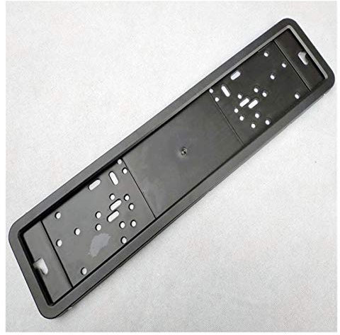 Universal Kennzeichenhalter Auto, 1 stücke Auto kennzeichen Rahmen Metall- und kunststoffrahmen Auto kennzeichen Halter Nummer tellerhalter(Black)