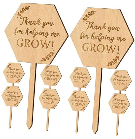 Milisten 20Pcs Wooden Plant Labels Garden Tags for Greenhouse and Outdoor Use Lightweight Horticultural Markers for Flowers Herbs Vegetables Bonsai and Seedlings Easy to Write and Insert