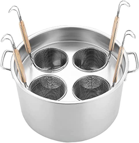 GIQKDZNUO Hervidor de Pasta y Fideos, colador, Olla para Caldo
