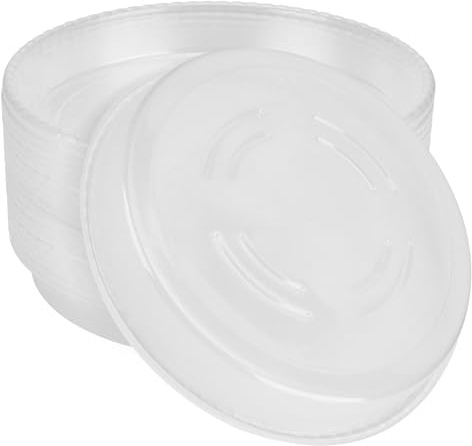 NGOSUET 20 stycken underlägg blomkrukor rund 25 cm, transparent krukunderlägg växtunderlägg, plastblomunderlägg runda för inomhus- och utomhusbruk blomkrukor