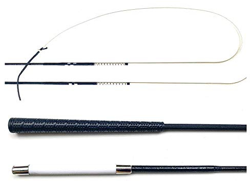 Nbrand JA Horse Bogenpeitsche Fahrpeitsche Pony shetty 120 cm (weißer Griff)