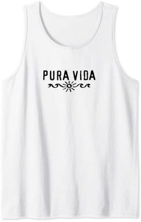 Pura Vida, Costa Rica, Welle, Sonne, Glück, Zufriedenheit Tank Top