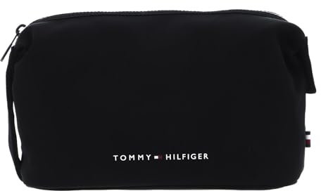 Tommy Hilfiger Herren Kulturbeutel Skyline Nachhaltig, Schwarz (Black), Onesize