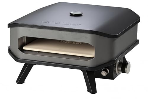 Forno per Pizza a Gas 13' Fino a 450° 34x34 cm con Pietra Refrattaria