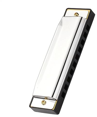 Professionelle Mundharmonika Silber 10 Löcher 20 Ton C-Taste Mundharmonikas Jazz Volksmusik Musikinstrument Diatonische Harfe