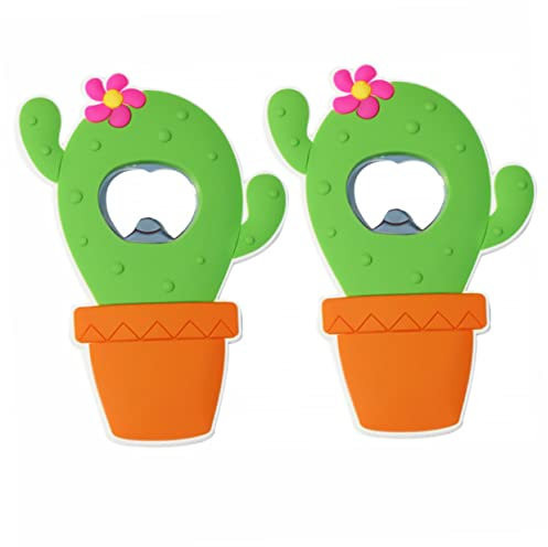 BESTonZON 2pcs Cactus Bottle Openers Fridge for Easy Lid Removal Accessories for Use