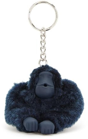 Kipling Monkeyclip S Llavero Pequeño con Forma de Mono, Colgadores de Monos/Llaveros, Blue Bleu 2 (Azul)