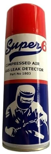 GAS LEAK DETECTOR SPRAY AEROSOL CAN 300ml WELDING PLUMBING AIR SUPER6 1803