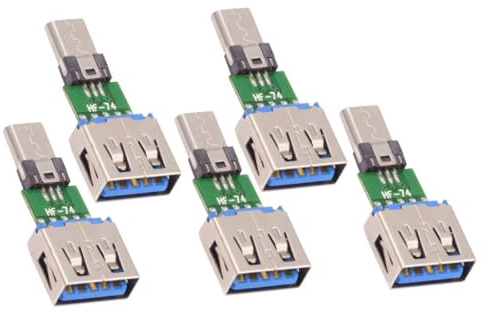 chenyang Lot de 5 adaptateurs Micro USB OTG Micro USB mâle vers USB 2.0 femelle Mini taille