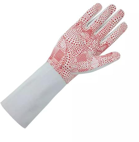 KXJPIZIYB Fechthandschuhe für Die Rechte Hand, Säbel-Florettdegenhandschuhe mit Rutschfesten Partikeln, Wettkampf-Trainingsfechtausrüstung(XL)