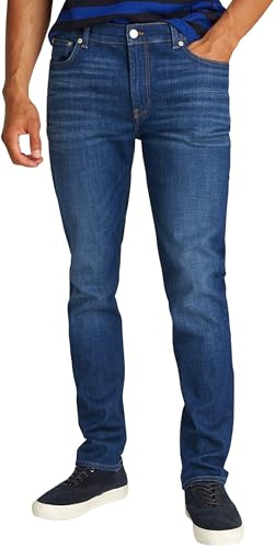 Tommy Hilfiger Uomo Jeans Bleecker Flex Mohave Indigo Slim Fit, Blu (Mohave Indigo), 31W/30L
