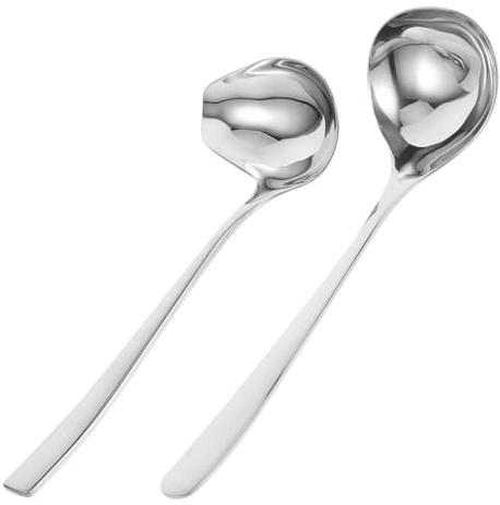 ABOOFAN Cuchara De De Pato De Acero Inoxidable Cucharas Para Salsa y Sopa Para Cocina y Servir Eventos