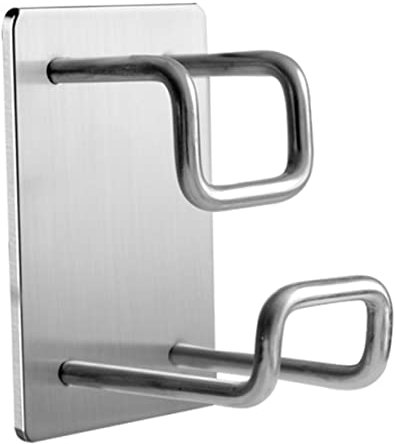 ANDRESLAD Crochet Mural Inox Sans Perçage Support Suspendu Pour Lavabo Porte-serviettes Sans Trace Rangement Salle De Bain La Cuisine Usage Multiple