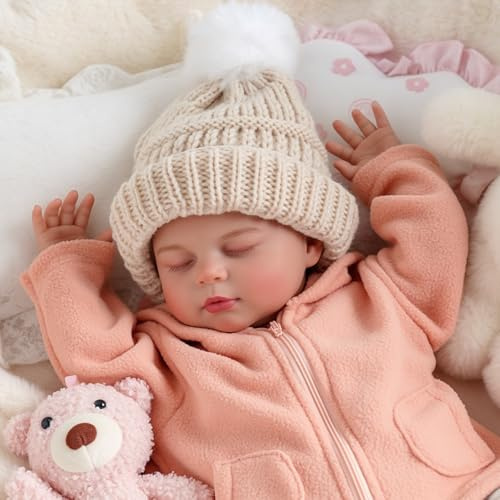 BABESIDE Bambole Reborn Femmina - 20 Pollici Bambole Reborn Realistiche con Corpo In Morbida Stoffa, Bambole Neonate Reale con Accessori per Ragazze e Ragazzi