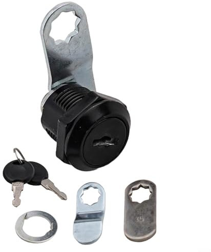 Schrankschlösser mit Schlüssel, 1,6 cm Stahl-Aktenschrank-Nockenschlösser, Wohnmobil-Aufbewahrungsschlösser, Werkzeugkasten-Schlösser, für die Aufbewahrung von Türen, sichere Akten, 6 Stück